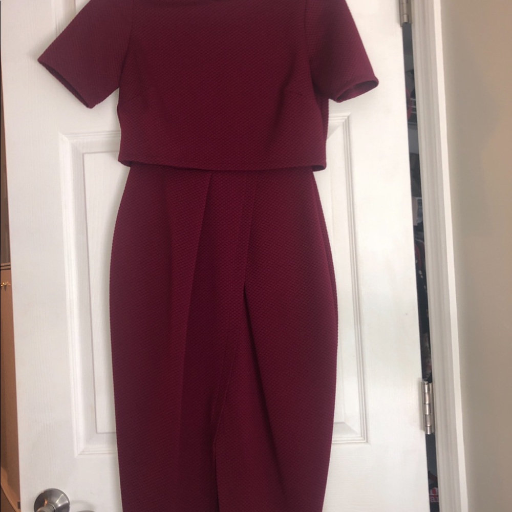 Short sleeve midi dress